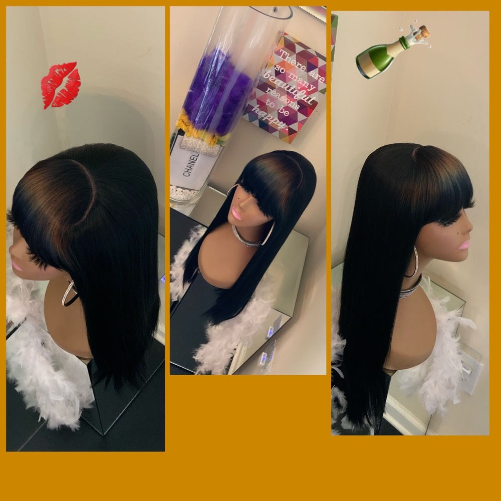 Human Hair blended wig ❤️